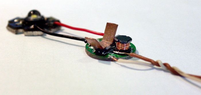 Kühlblech am Treiber